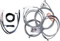 LA Choppers - LA Choppers 1-1/4in. Big Twin Peaks Handlebar Kit - 10in. - Stainless - LA-7361KT1-10 - Image 2