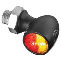 Kuryakyn - Kuryakyn Atto Rear Marker Light by Kellermann - Clear Lens/Red/Red/Amber LED/Satin Black Housing - 2858 - Image 1