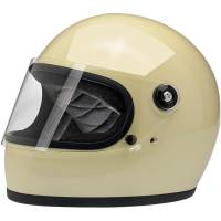 Biltwell Inc. - Biltwell Inc. Gringo S Solid Helmet - 1003-102-102 - Gloss Vintage White - Small - Image 1