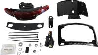 Ciro - Ciro Latitude Lightstrike Taillights with License Plate Holder - Black/Red Lens - 40256 - Image 1