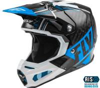 Fly Racing - Fly Racing Formula Vector Helmet - 73-4410S - Blue/White/Black - Small - Image 1