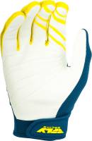 Fly Racing - Fly Racing F-16 Youth Gloves - 372-91303 - Yellow/White/Navy - 3 - Image 2
