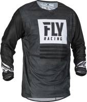 Fly Racing - Fly Racing 2019.5 Kinetic Mesh Noiz Jersey - 373-3102X - Black/White - 2XL - Image 1