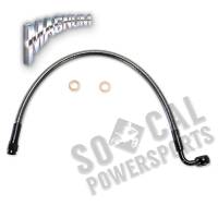 Magnum - Magnum Black Pearl Designer Series ABS Front Upper Brake Line - 10mm. 90deg. Banjo - 36in. - AS47236 - Image 2