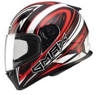 G-Max - G-Max FF49 Warp Helmet - G7491203 TC-1 - Warp White/Red - X-Small - Image 1