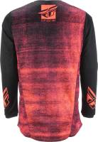 Fly Racing - Fly Racing Kinetic Noiz Youth Jersey - 372-522YL - Neon Red/Black - Large - Image 2