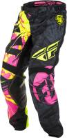 Fly Racing - Fly Racing Kinetic Outlaw Pants - 371-53928S - Black/Neon Pink/Hi-Vis - 28 - Image 2