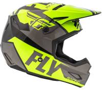 Fly Racing - Fly Racing Elite Guild Helmet - 73-8605-4-XS - Hi-Vis/Gray/Black - X-Small - Image 4