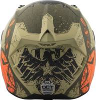 Fly Racing - Fly Racing Revolt FS Liberator Helmet - 73-8373-1 - Matte Brown/Orange - X-Small - Image 2