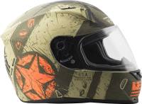 Fly Racing - Fly Racing Revolt FS Liberator Helmet - 73-8373-1 - Matte Brown/Orange - X-Small - Image 4