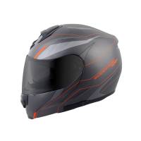Scorpion - Scorpion EXO-GT3000 Sync Helmet - 300-1132 - Gray/Orange - X-Small - Image 1