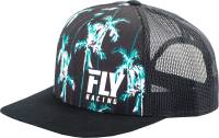 Fly Racing - Fly Racing Paradise Hat - 351-0890 - Black/Teal - OSFM - Image 1