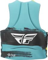 Fly Racing - Fly Racing Neoprene Floatation Vest - 142424-505-050-18 - Aqua/Lime/Black - X-Large - Image 2