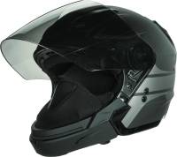 Fly Racing - Fly Racing Tourist Vista Helmet - F73-8107~2 - Vista Flat Black/Silver - Small - Image 5