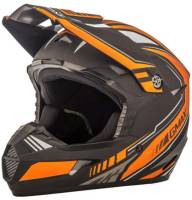 G-Max - G-Max MX46 Uncle Helmet - G3467257 TC-6 - Flat Black/Orange - X-Large - Image 1