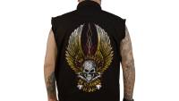 Lethal Threat - Lethal Threat No Regrets Sleeveless Button Down Shirt - CO60190L - Black - Large - Image 1