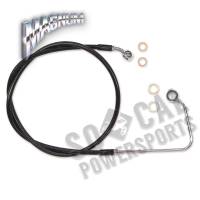 Magnum - Magnum Black Coated XR Stainless Upper Front Brakeline Kit - 38-11/16in. Total Length - SBC141034 - Image 2
