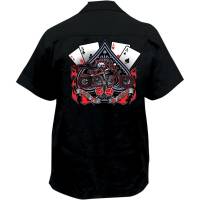 Lethal Threat - Lethal Threat Let it Ride Work Shirt - FE50133-4XL - Black - 4XL - Image 1