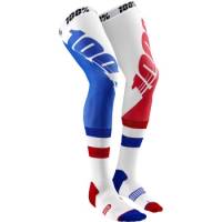 100% - 100% Knee Brace Moto Socks - 20052-00003 - Rev Corpo - SM-MD - Image 1