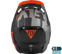 Fly Racing - Fly Racing Formula Vector Helmet - 73-4411L - Orange/Gray/Black - Large - Image 2