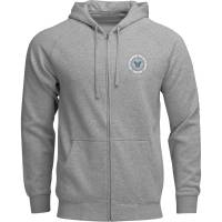 Thor - Thor Badge Zip-Up Hoodie - 3050-7025 - Heather Gray - Large - Image 1