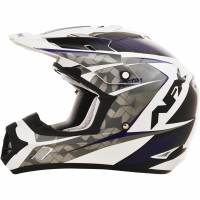 AFX - AFX FX-17 Factor Helmet - 01104506 - Pearl White/Blue Gloss Factor - Small - Image 1