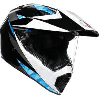 AGV - AGV AX-9 Graphics Helmet - 7631O2LY00506 - Black/White/Cyan Blue - MS - Image 1