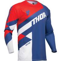 Thor - Thor Sector Checker Youth Jersey - 2912-2424 - Navy/Red - 2XS - Image 1