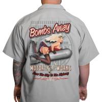 Lethal Threat - Lethal Threat Red Bomber Pinup Shop Shirt - DG60164-4XL - Gray - 4XL - Image 1