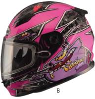 G-Max - G-Max GM49Y Alien Snow Youth Helmet - G2497590 TC-22 - Pink/Purple - Small - Image 1