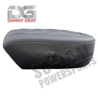 Danny Gray - Danny Gray X-Large Pillion Pad for Bigseat - Double Diamond Stitch with Charcoal Gray Thread - 1044DIAAIR - Image 2