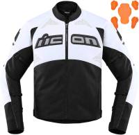 Icon - Icon Contra2 Leather Perforated Jacket - 2810-3670 - White - 2XL - Image 1