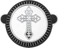 LA Choppers - LA Choppers Air Cleaner Assembly - Spanish Cross Cover - Chrome - LA-2396-03 - Image 3