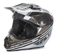 Fly Racing - Fly Racing F2 Carbon Animal Helmet - 73-4141S - Black/White - Small - Image 1