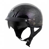 Scorpion - Scorpion EXO-C110 Azalea Helmet - C11-2404 - Black/Gold - Medium - Image 1