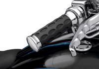 Drag Specialties - Drag Specialties Custom Rubber Grips - Chrome - 0630-0739 - Image 2