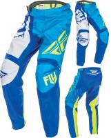 Fly Racing - Fly Racing F-16 Youth Pants (2017) - 370-93126 - Blue/Hi-Vis - 26 - Image 1