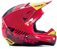 Fly Racing - Fly Racing Kinetic Elite Onset Helmet - 73-8502XS - Red/Black/Hi-Vis - X-Small - Image 1