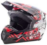 G-Max - G-Max MX46 Hooper Youth Helmet - G3468201 TC-1 - Black/Red - Medium - Image 1