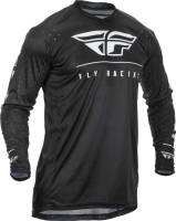 Fly Racing - Fly Racing Lite Hydrogen Jersey - 373-721L - Black/White - Large - Image 1