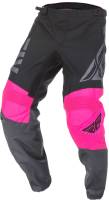 Fly Racing - Fly Racing F-16 Youth Pants - 372-93824 - Neon Pink/Black/Gray - 24 - Image 2