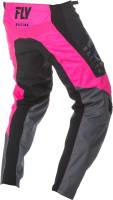 Fly Racing - Fly Racing F-16 Youth Pants - 372-93824 - Neon Pink/Black/Gray - 24 - Image 3