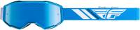 Fly Racing - Fly Racing Zone Youth Goggles - 37-5165 - Blue / Sky Blue Mirror/Smoke Lens - OSFM - Image 1