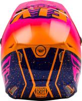 Fly Racing - Fly Racing Kinetic K120 Youth Helmet - 73-8624YM - Orange/Pink/Dark Blue - Medium - Image 2