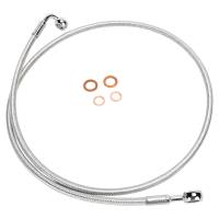 Magnum - Magnum Sterling Chromite II E-Z Align Single Disc Front Brake Line - 180deg. Top Angle - 56in. - 36456SW - Image 1
