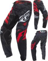 Fly Racing - Fly Racing Kinetic Relapse Pants - 370-43038 - Black/Red - 38 - Image 1
