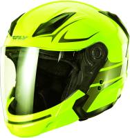 Fly Racing - Fly Racing Tourist Vista Helmet - F73-8106~2 - Vista Hi-Viz/Gunmetal - Small - Image 1