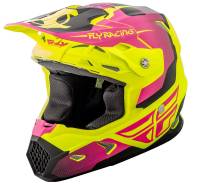 Fly Racing - Fly Racing Toxin Original Youth Helmet - 73-8519YM - Matte Hi-Vis/Pink - Medium - Image 1