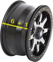 STI - STI HD9 Complock Beadlock Wheel - 14x7 - 4/137 Bolt Pattern - 6+1 Offset - Machined/Matte Black - 14HB908 - Image 2