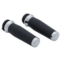 Kuryakyn - Kuryakyn Thresher Grips - Chrome - 5942 - Image 1